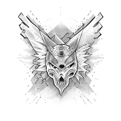 revenge icon tattoo design idea
