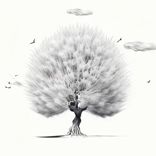 willow tree  tattoo design idea