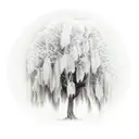 willow tree  tattoo design idea