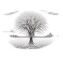 willow tree  tattoo design idea