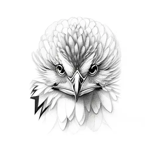 Black horizontal feather and white horizontal feather tattoo design idea