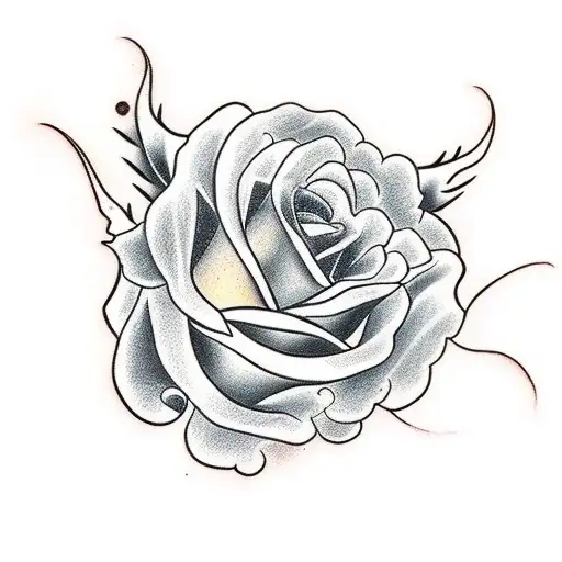 espada com rosas em volta  tattoo design idea