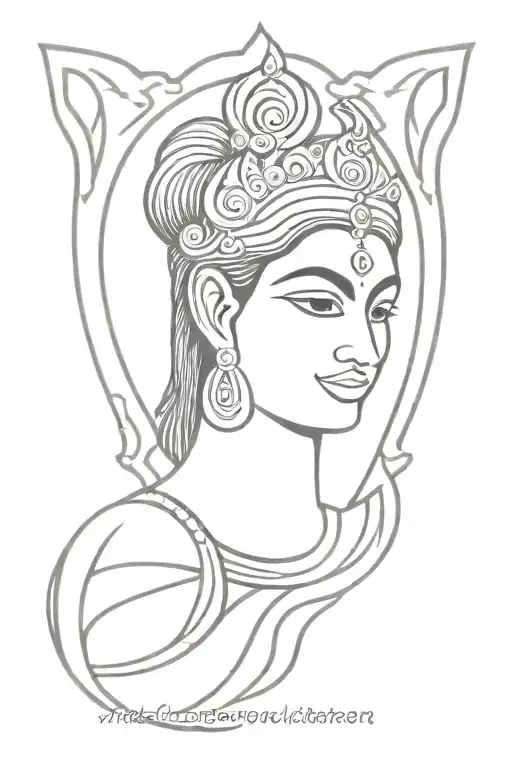 murugan vel with peacocks features tattoo design idea