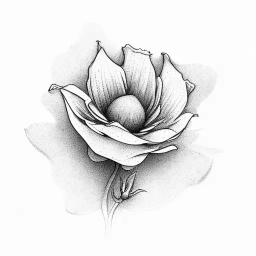 adhd person with flowers tattoo design idea