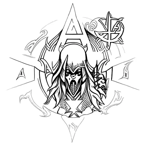 Tattoo of Astarion from Baldur's Gate 3 tattoo design idea