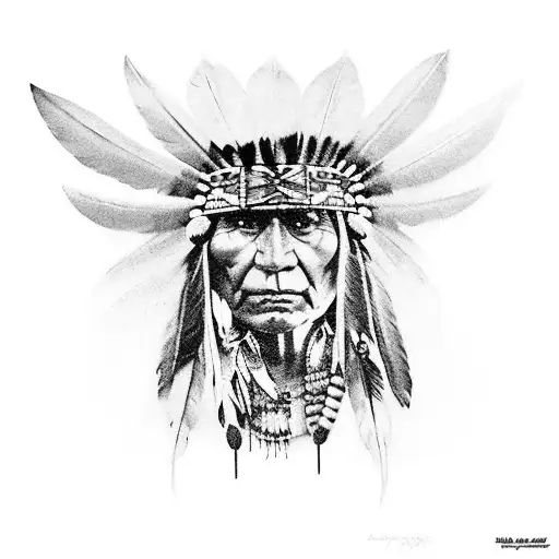 native american tattoo design idea