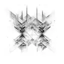 abstract art tattoo design idea