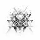 abstract art tattoo design idea