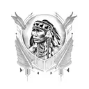 native american tattoo design idea