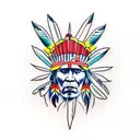 native american tattoo design idea