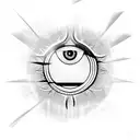 Evil Eye tattoo design idea