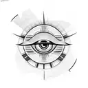 Evil Eye tattoo design idea
