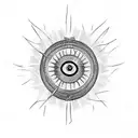 Evil Eye tattoo design idea