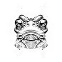 samurai frog tattoo design idea