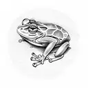 samurai frog tattoo design idea