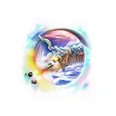 heavens war tattoo design idea