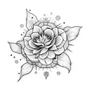 floral henna thigh tattoo tattoo design idea