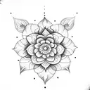 henna thigh tattoo with flowers tattoo design idea