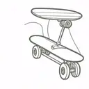 skate board tattoo design idea
