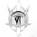 AC Milan scarf on the calf tattoo design idea