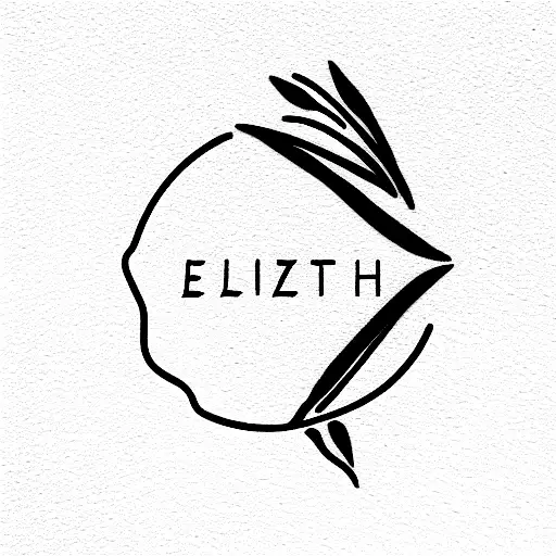 Word "elizabeth"  tattoo design idea