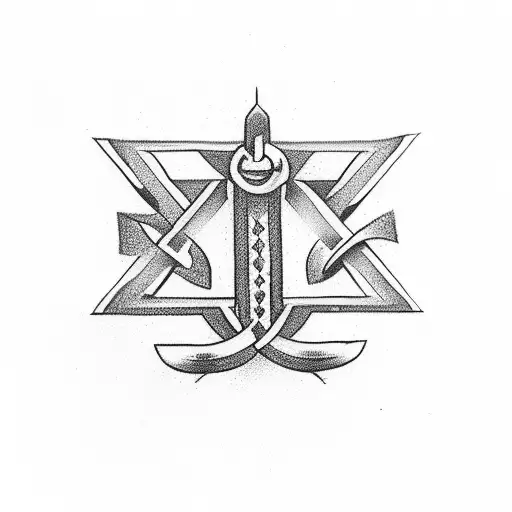 greek symbol symbolism strength courage tattoo design idea