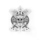 Figure 8, Abbey Road tattoo design idea