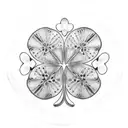 4 Leaf Clover tattoo design idea