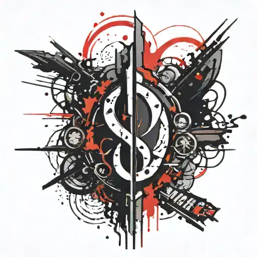 Quake 3 nightmare logo tattoo design idea