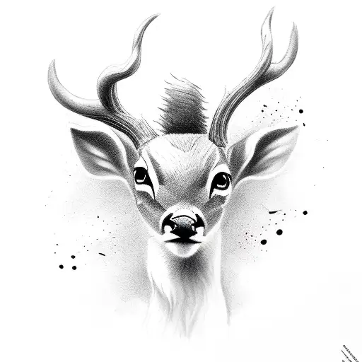 a fine single line tattoo of baby deer, followed by Capra, followed by baby lamb tattoo design idea