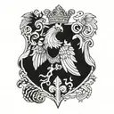 catholic Irish polish eagle tattoo design idea