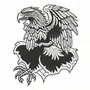 catholic Irish polish eagle tattoo design idea