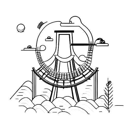 roller coaster  tattoo design idea