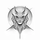 sphinx cat tattoo design idea