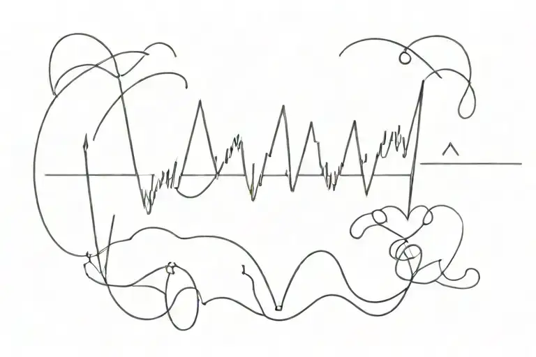 cardio graph tattoo design idea