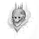 Mediterranean history and culture tattoo design idea