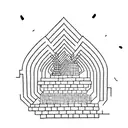 self-improvement wall bricks tattoo design idea