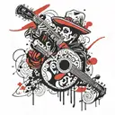 mariachi tattoo design idea