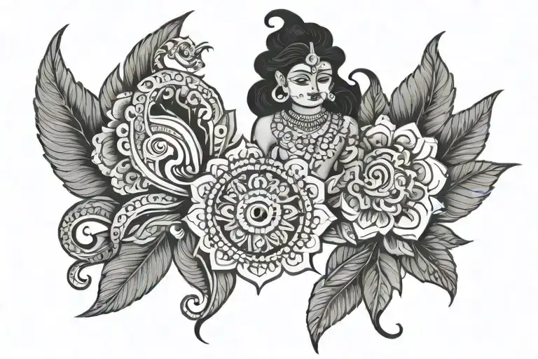 Aishu Vishnu tattoo design idea