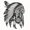 american indian native    tattoo design idea