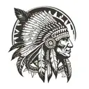 american indian native    tattoo design idea