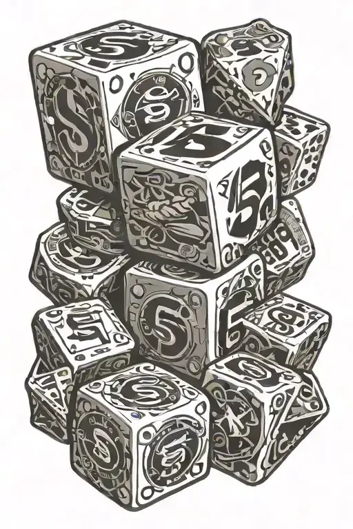 San Francisco 49ers old school women money dice tattoo design idea