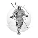 mongolian warrior tattoo design idea
