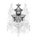 mongolian warrior tattoo design idea