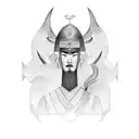 mongolian warrior tattoo design idea