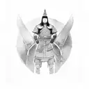 mongolian warrior tattoo design idea