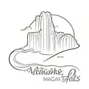 Niagara Falls coordinates tattoo design idea