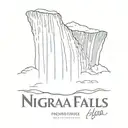 Niagara Falls coordinates tattoo design idea