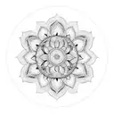A reggae-inspired mandala with intricate floral patterns tattoo design idea