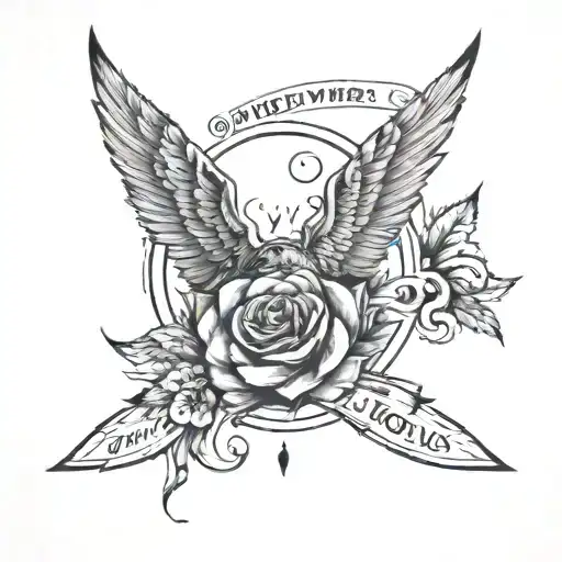 One day, you'll leave this world behind So live a life you will remember tattoo design idea